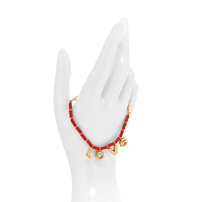 Louis Vuitton LV Crazy In Love Bracelet Gold Red 2 of 6