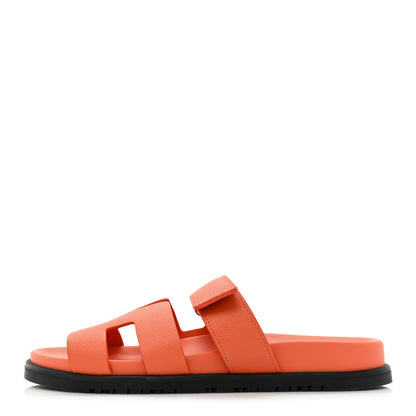 Hermes Epsom Womens Chypre Sandals 39 Rose Sorbet 1 of 11