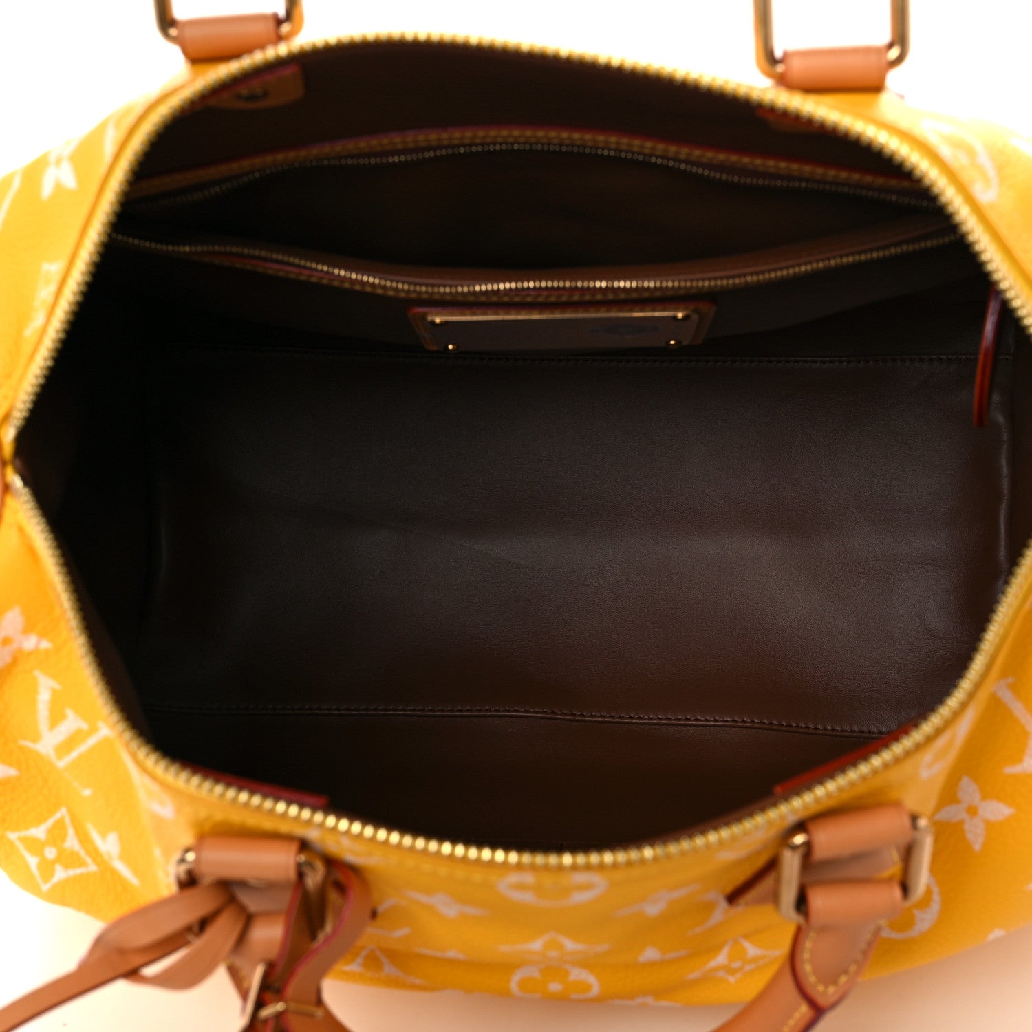Louis Vuitton Calfskin Monogram Speedy P9 Bandouliere 40 Jaune Mat 6 of 12