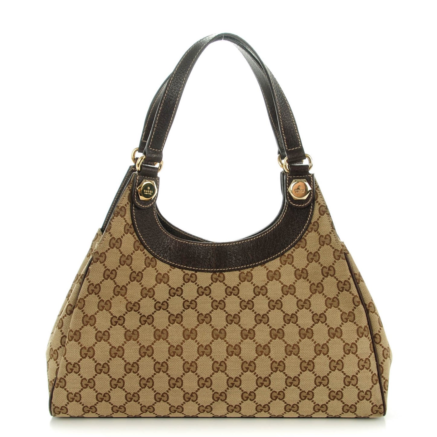 Monogram Medium Charmy Shoulder Bag Dark Brown