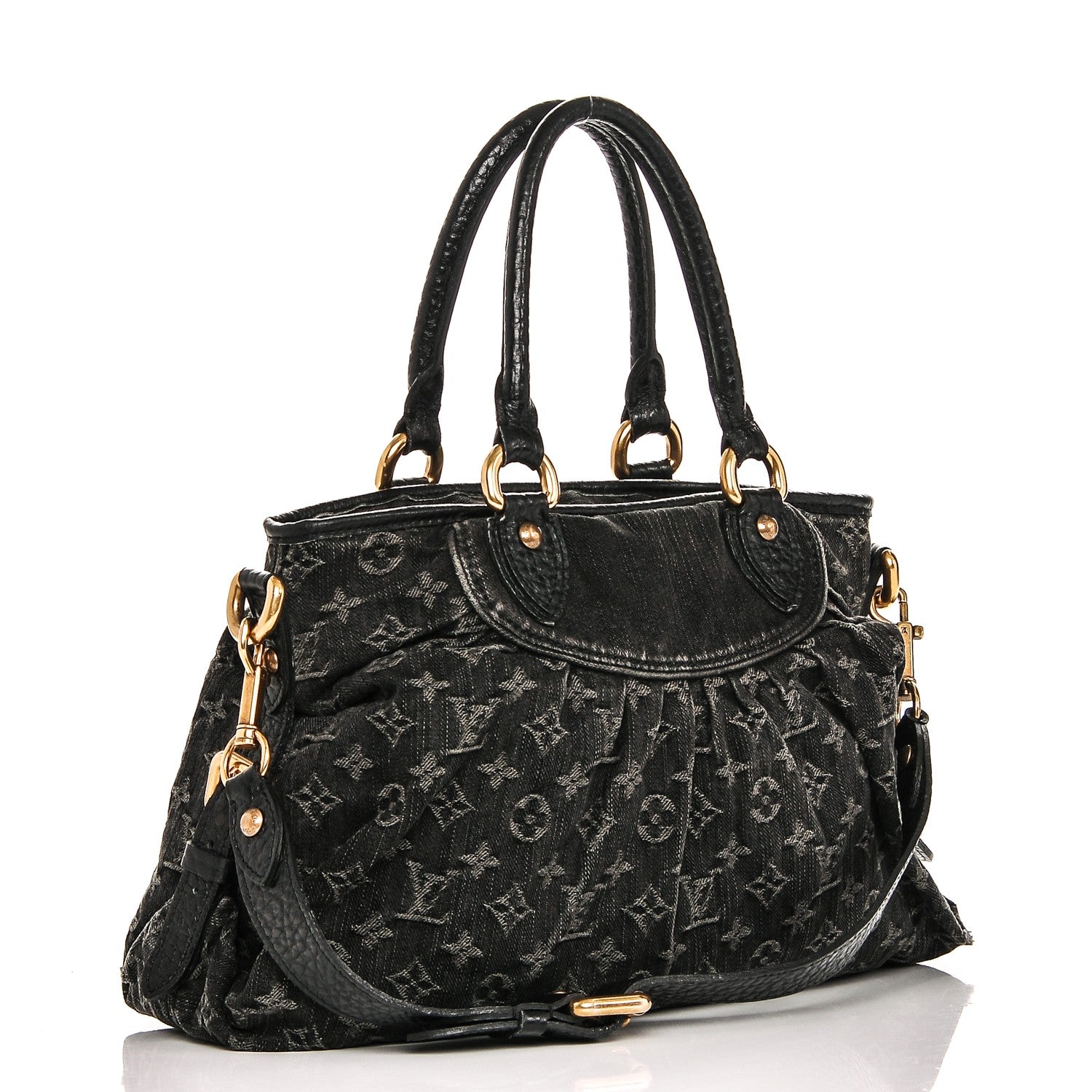 Louis Vuitton Denim Neo Cabby MM Black 4 of 7