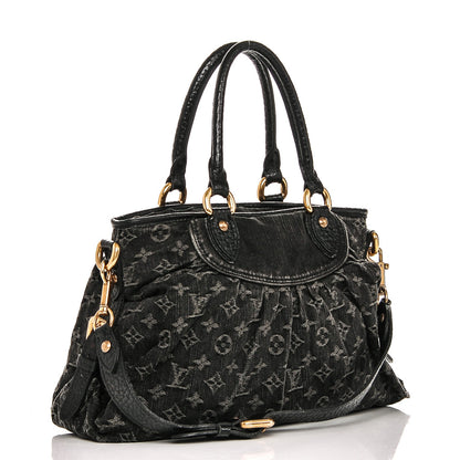 Louis Vuitton Denim Neo Cabby MM Black 4 of 7