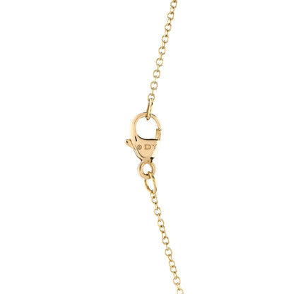 David Yurman 18K Yellow Gold Diamond Initial H Charm Necklace 5 of 6