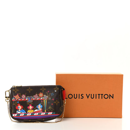 Louis Vuitton Monogram 2020 Christmas Animation Bumper Cars Mini Pochette Accessories Coquelicot 9 of 9