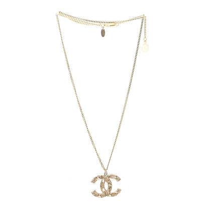 Chanel Tweed Effect CC Necklace Gold 3 of 5