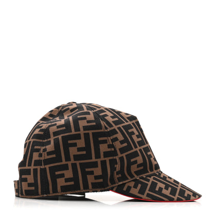 Fendi Canvas FF Reloaded Baseball Hat Tobacco Red 5 of 11