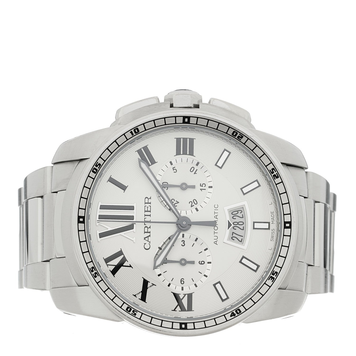 Cartier Stainless Steel 42mm Calibre de Cartier Chronograph Automatic Watch 2 of 4