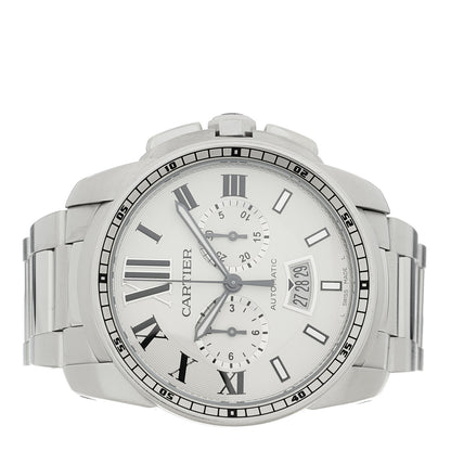 Cartier Stainless Steel 42mm Calibre de Cartier Chronograph Automatic Watch 2 of 4