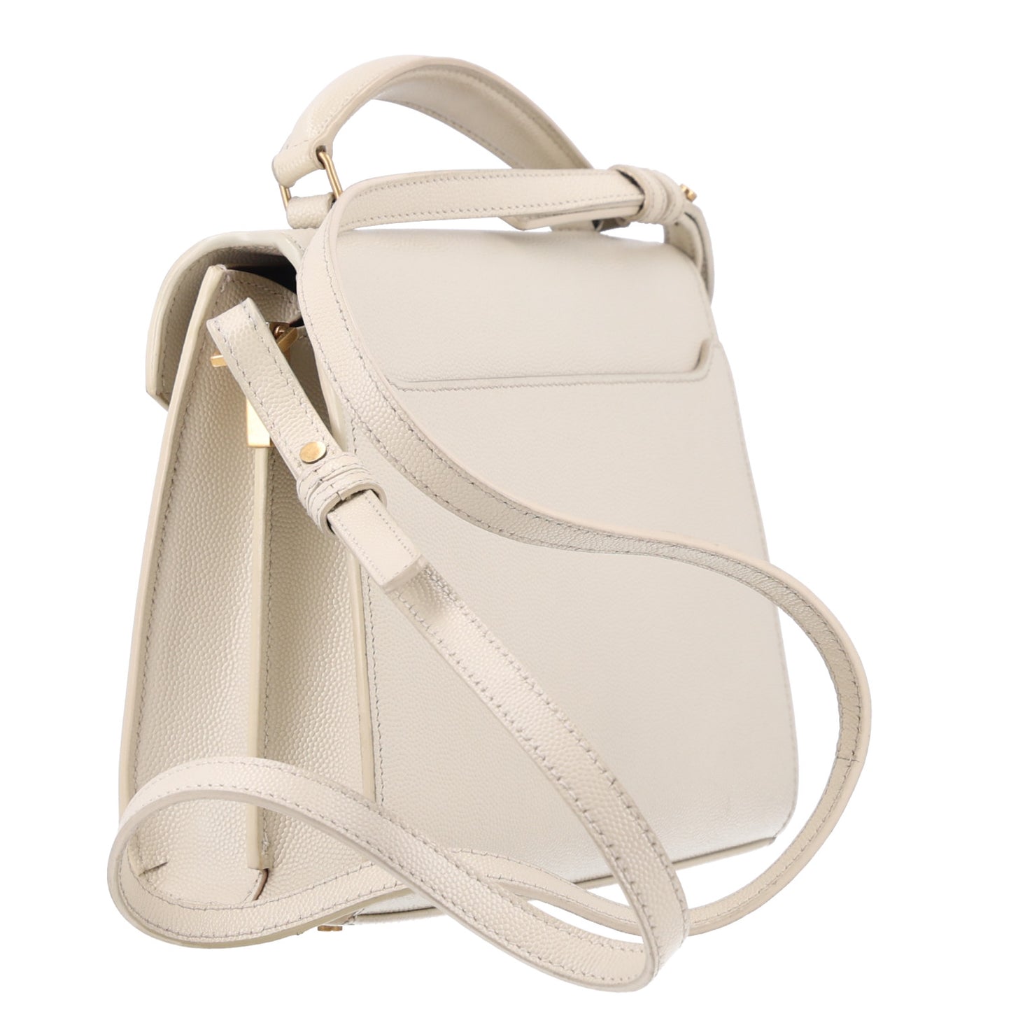 Grain de Poudre Mini Classic Monogram Cassandra Top Handle Crema Soft Rouge Legion