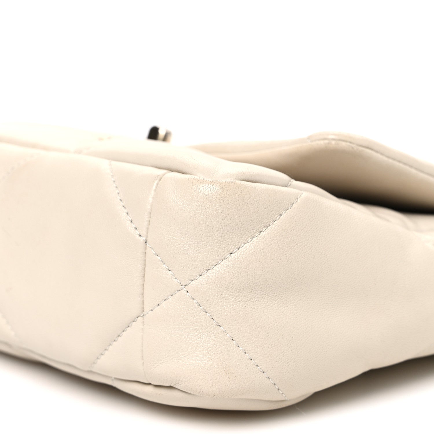 Chanel Goatskin Quilted Medium Chanel 19 Flap Beige 10 of 10