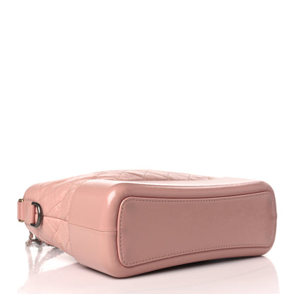 Chanel Aged Calfskin Quilted Medium Gabrielle Hobo Pink 4 of 9