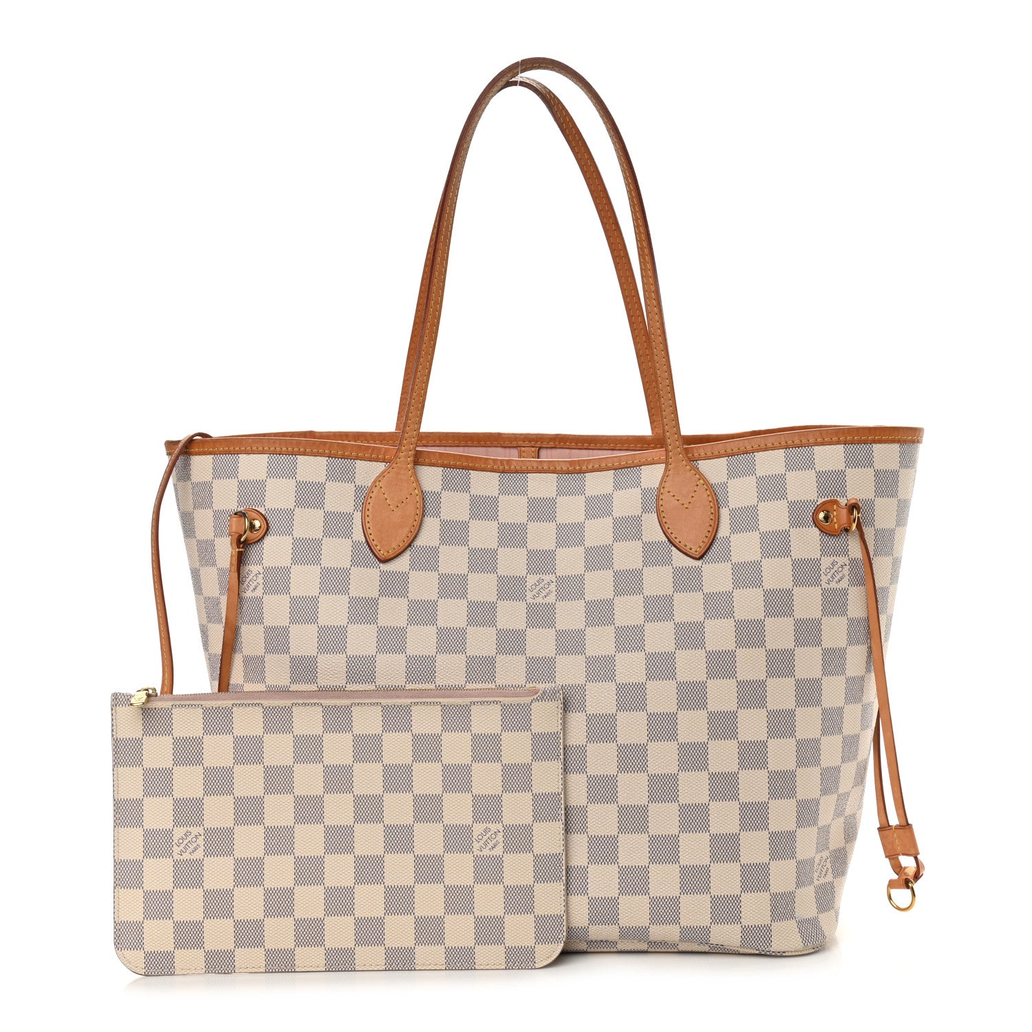 Louis Vuitton Damier Azur Neo Neverfull MM Rose Ballerine 1 of 11