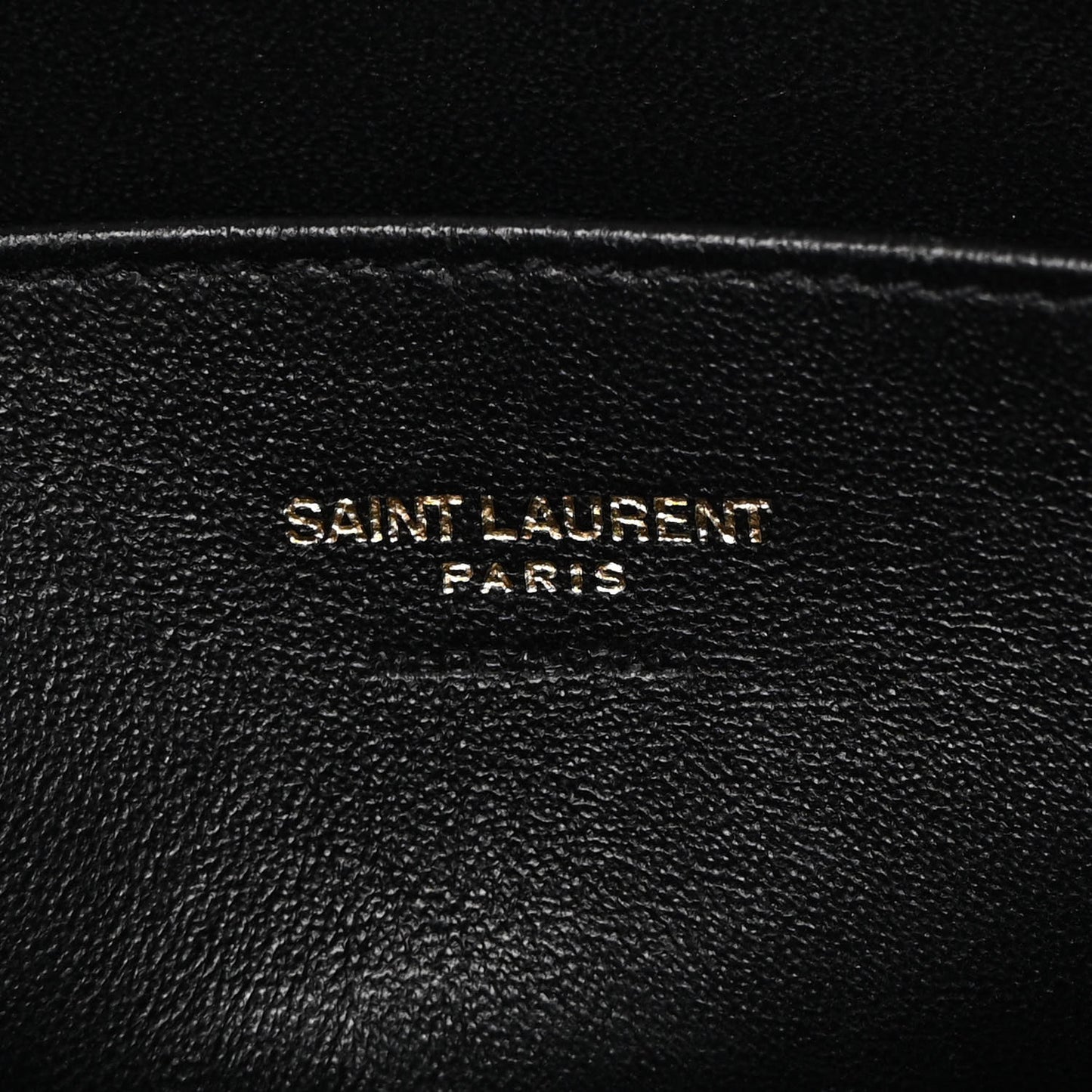 Calfskin Crocodile Embossed Monogram Baby Cabas Black