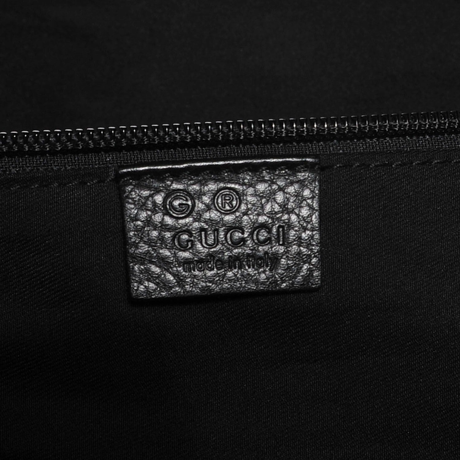 Gucci Denim Monogram Large Duffle Black 5 of 7