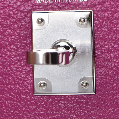 Hermes Chevre Mysore Mini Kelly Sellier 20 Rose Pourpre 13 of 28