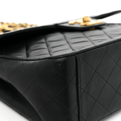 Chanel Lambskin Quilted XL Jumbo Single Flap Black 15 of 19