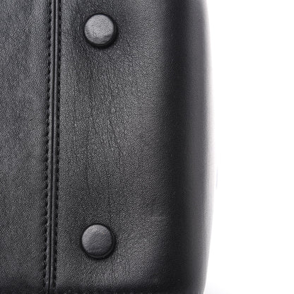 3.1 Phillip Lim 3.1 Smooth Calfskin Suede Bi-Color Small Soleil Bucket Drawstring Dark Moss Black 12 of 14