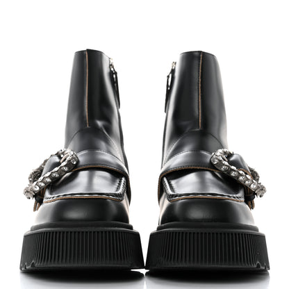 Gucci Cordovan Lux Dionysus Hunder Boots 38 Black 2 of 9