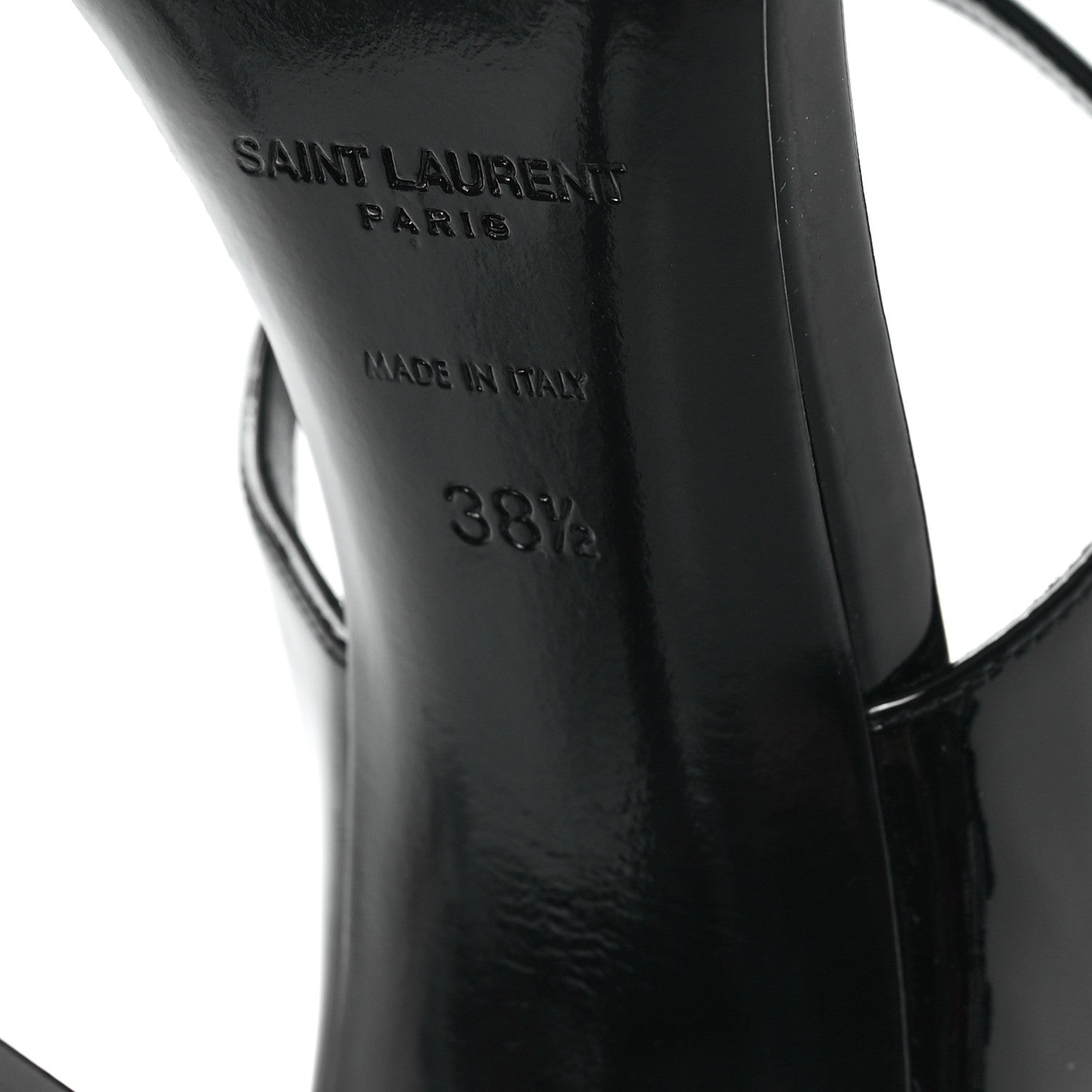 Saint Laurent Vernice Grupy Dita 110 Sandals 38.5 Black 7 of 10