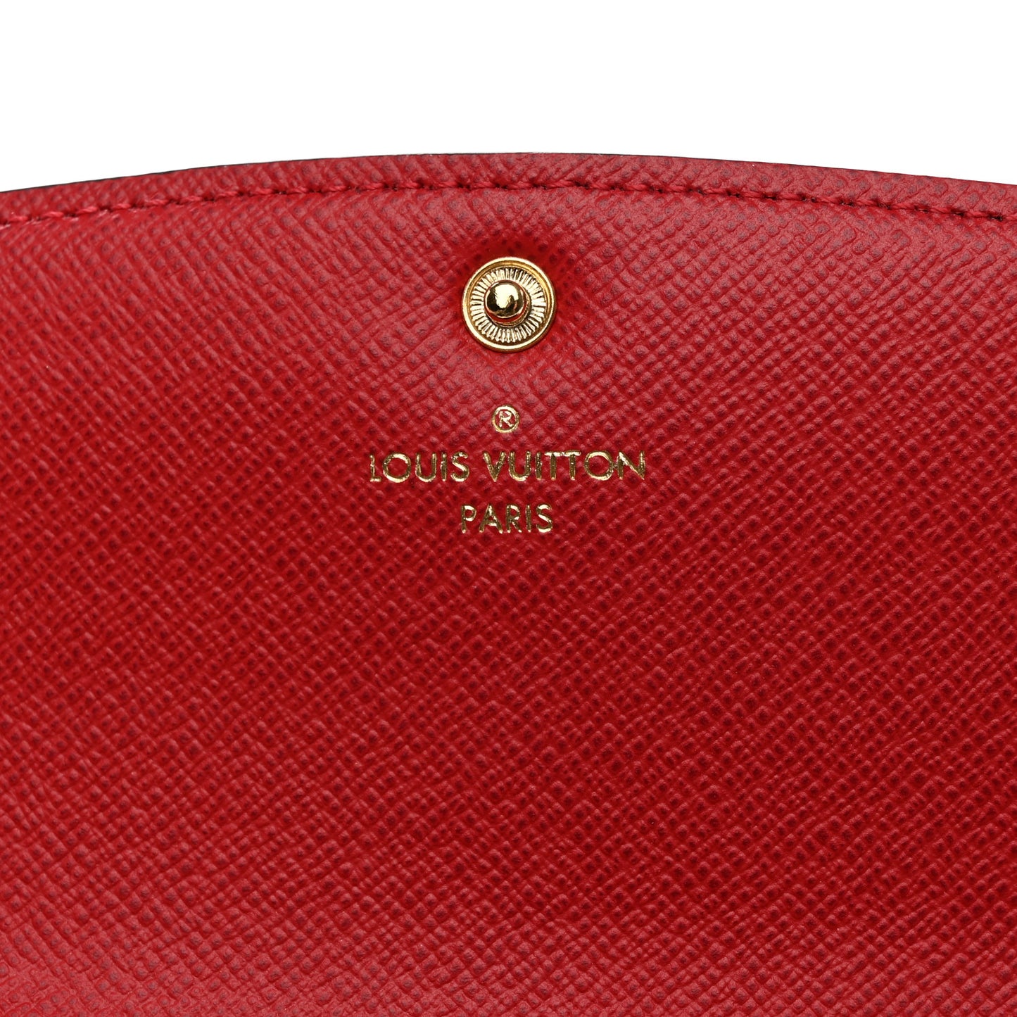 Damier Ebene Emilie Wallet Red