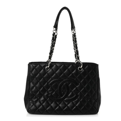 Chanel Caviar Quilted Grand Shopping Tote GST Black 1 of 10