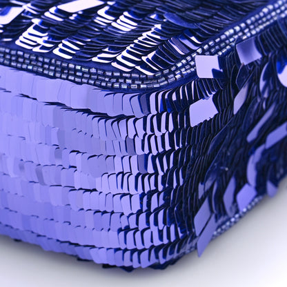 Fendi Sequin Paillettes Vitello Grace Sex and the City Baguette Viola Purple Rain 8 of 8