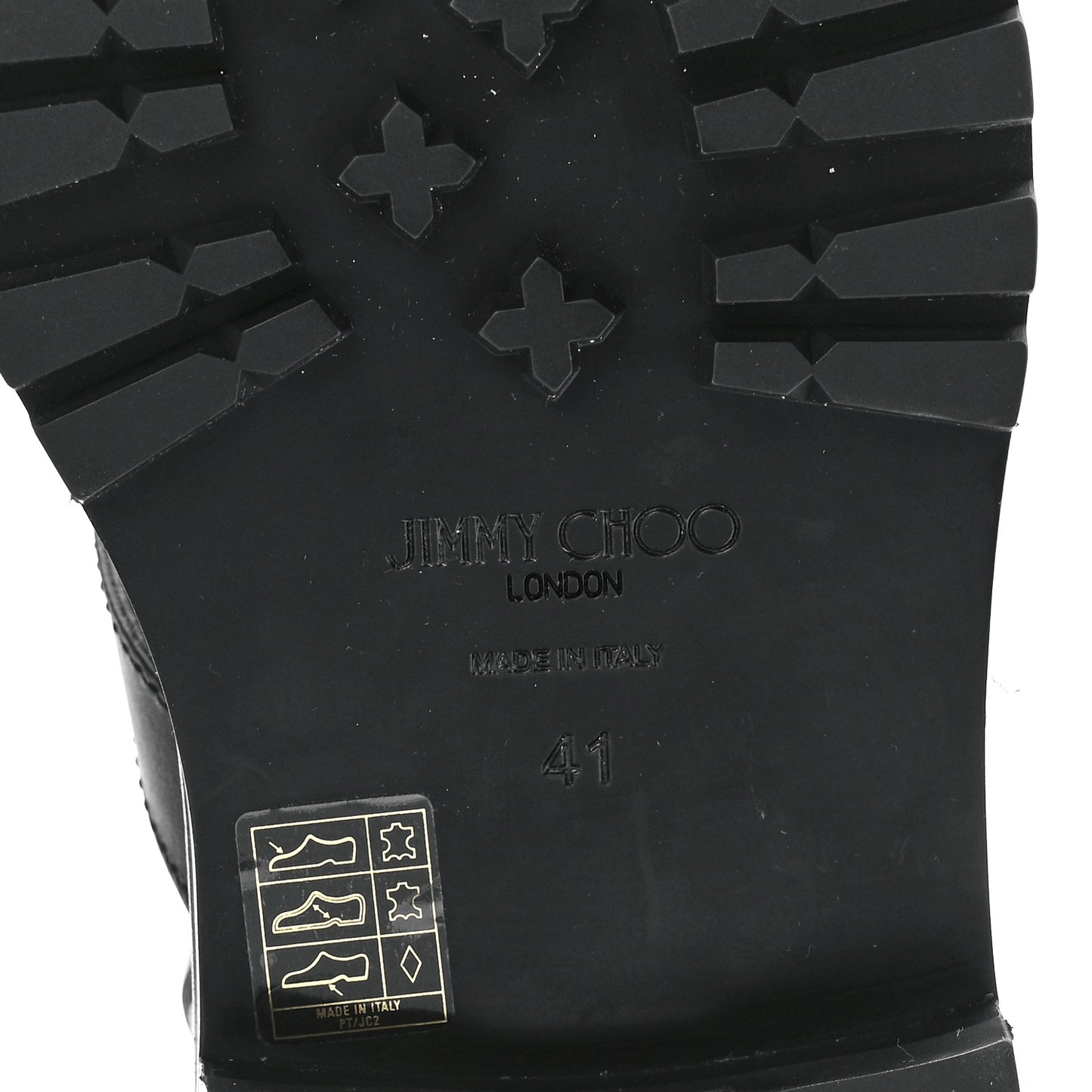 Calfskin Crystal Embellished Cora Flat Combat Boots Black 41