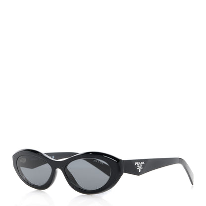 Prada Acetate Oval Sunglasses SPR 26Z Black 1 of 8