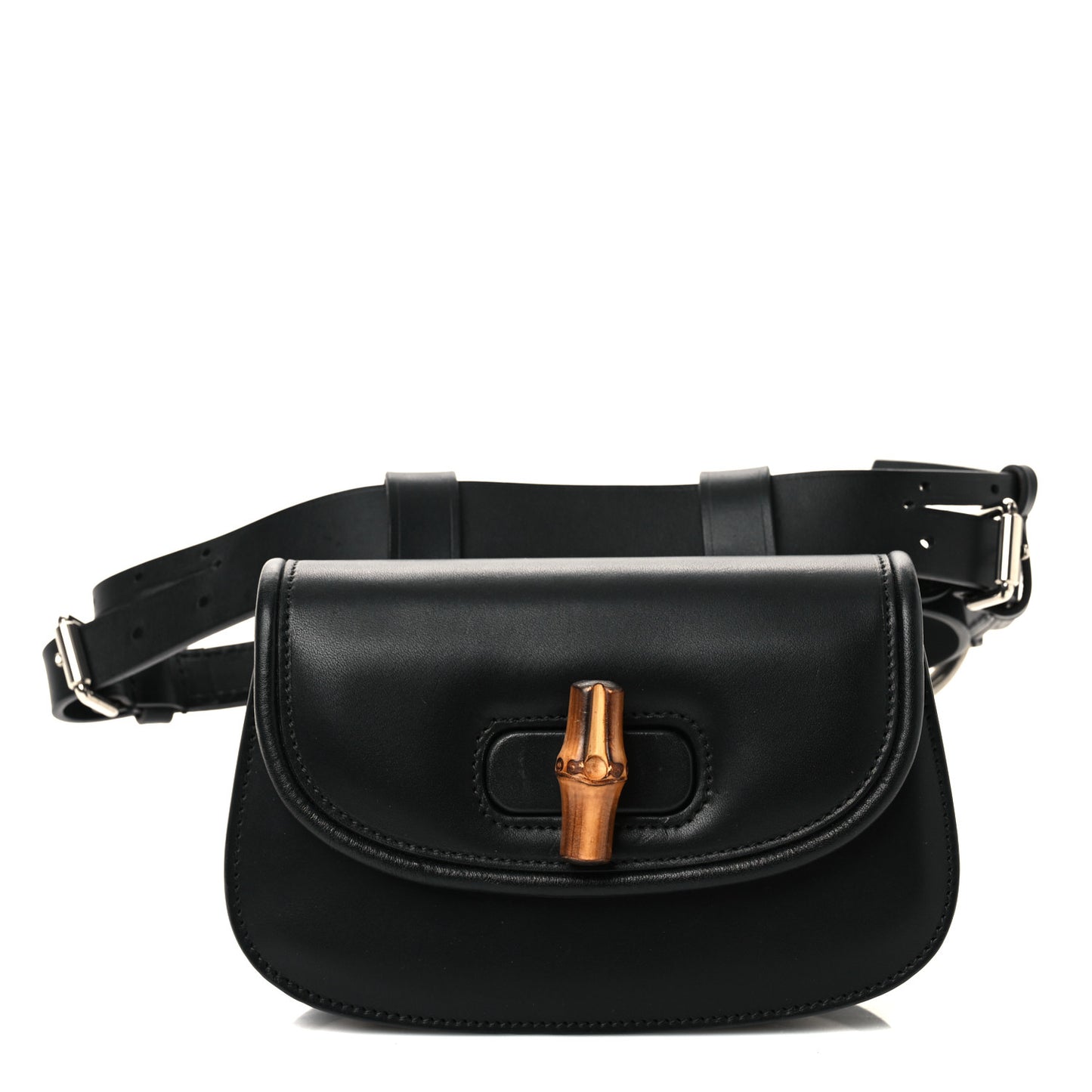 Calfskin Bamboo Mini 1947 Belt Bag 70 28 Black