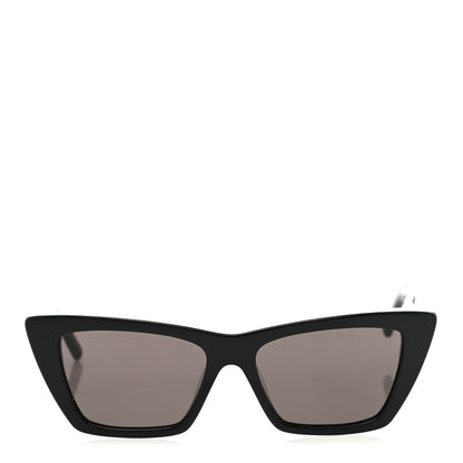 Saint Laurent Acetate Mica Cat Eye Sunglasses SL 276 Black 2 of 7
