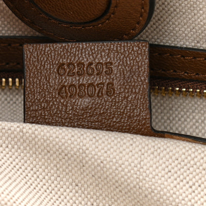 Gucci Monogram Calfskin Large Horsebit 1955 Tote Bag Beige Brown Sugar 7 of 10