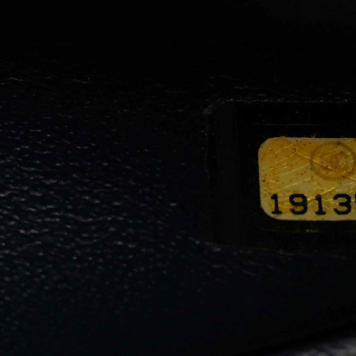 Patent Quilted Jumbo Double Flap Navy