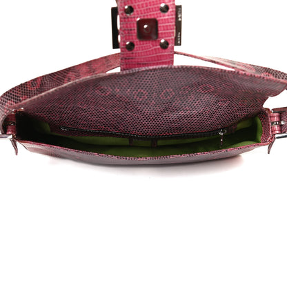 Fendi Lizard Baguette Red 5 of 14