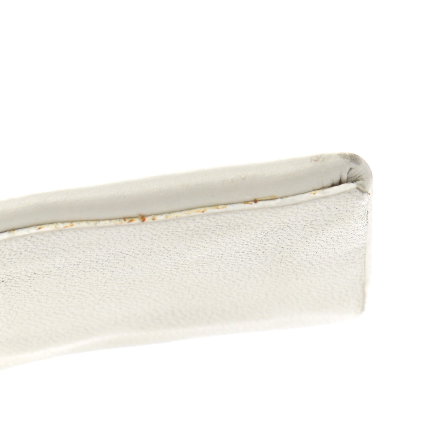 Lambskin Quilted CC Belt 70 28 White