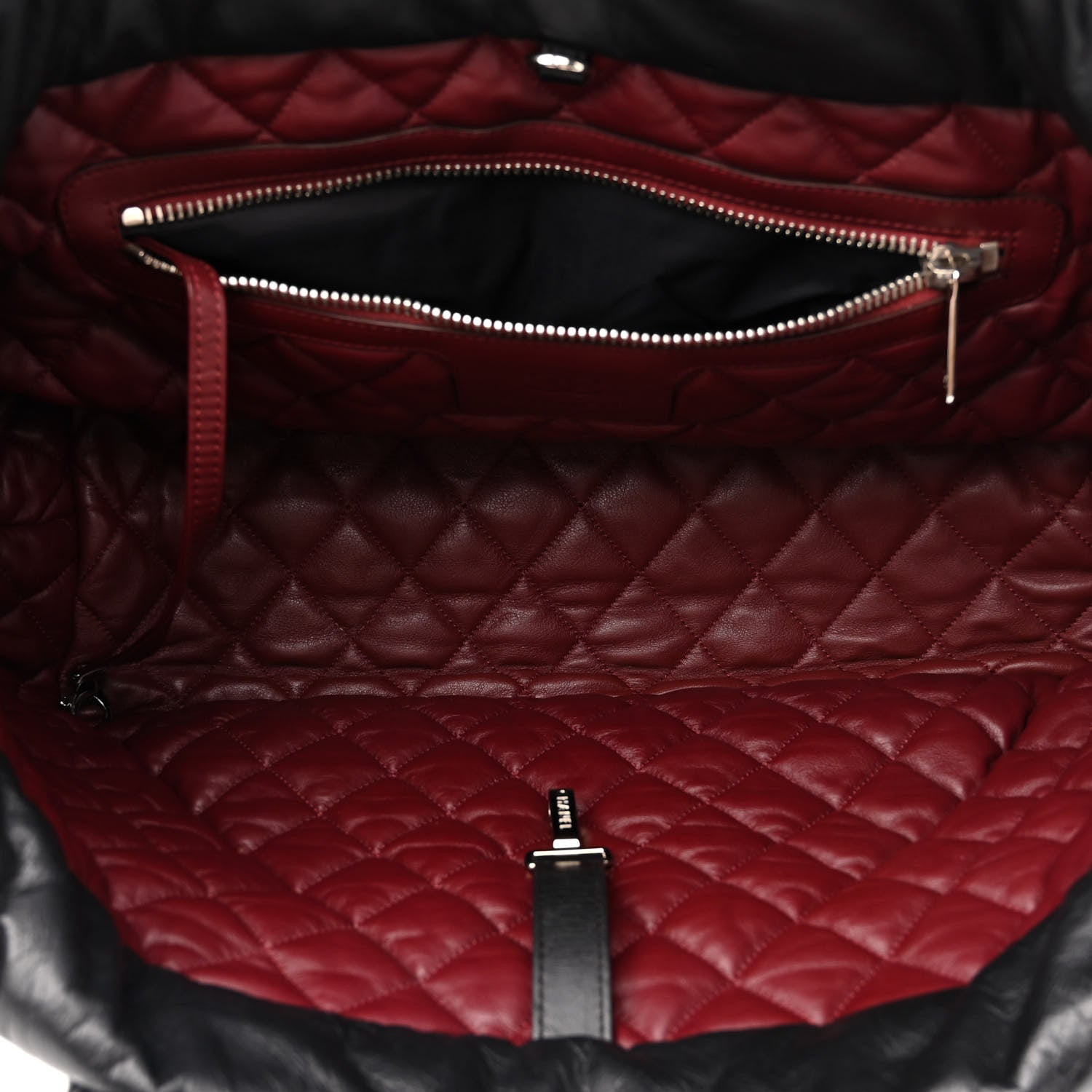 Chanel Lambskin Quilted Medium Coco Cocoon Reversible Tote Black 5 of 11
