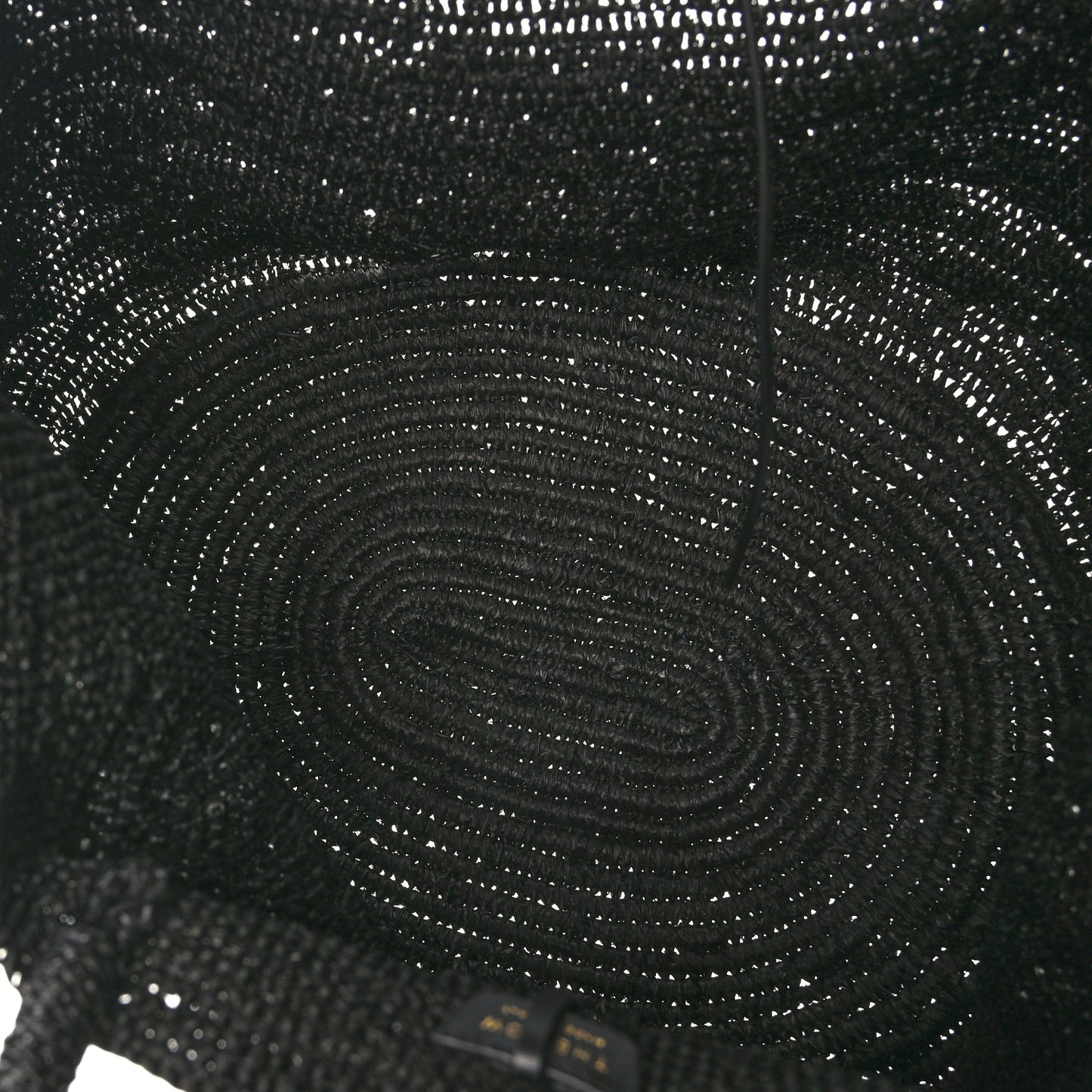 THE ROW Raffia Oregon Bag Black