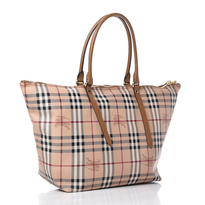 Burberry Haymarket Check Medium Salisbury Tote Camel 3 of 12