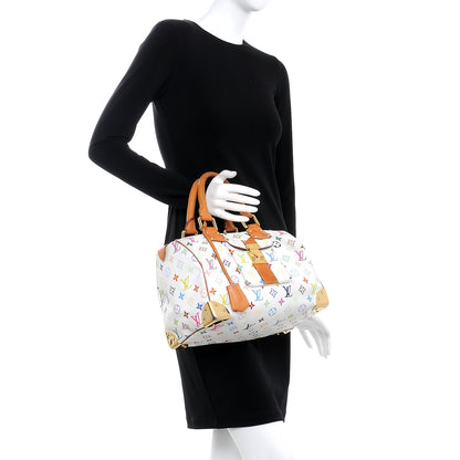 Louis Vuitton Monogram Multicolor Speedy 30 White 2 of 11