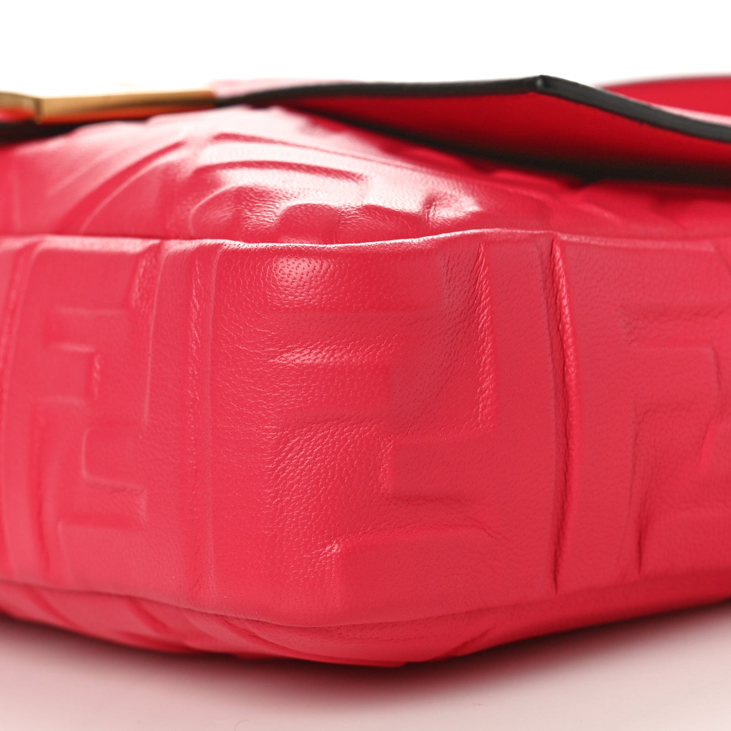 Nappa FF 1974 Embossed Baguette Lampone