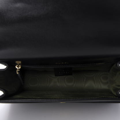 Gucci Textured Calfskin Small Torchon GG Ring Shoulder Bag Black 5 of 9