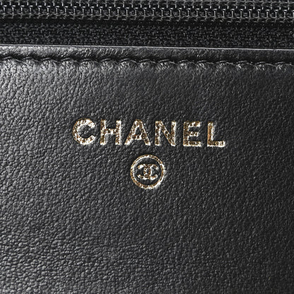 Chanel Lambskin Quilted Golden Class Wallet on Chain WOC Black 6 of 10