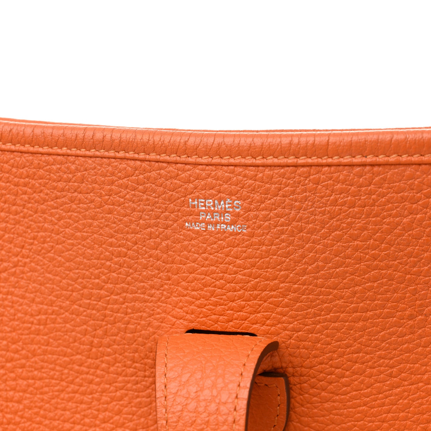 Hermes Taurillon Clemence Evelyne III GM Orange 6 of 15