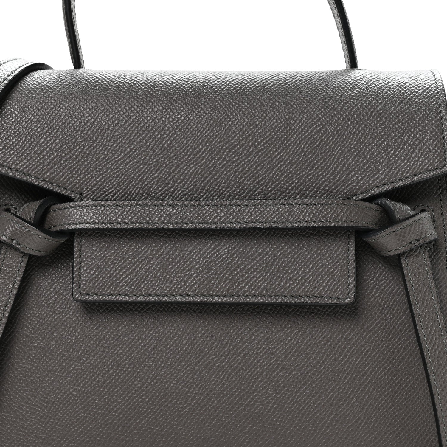 Celine Grained Calfskin Nano Belt Bag Grey 9 of 12