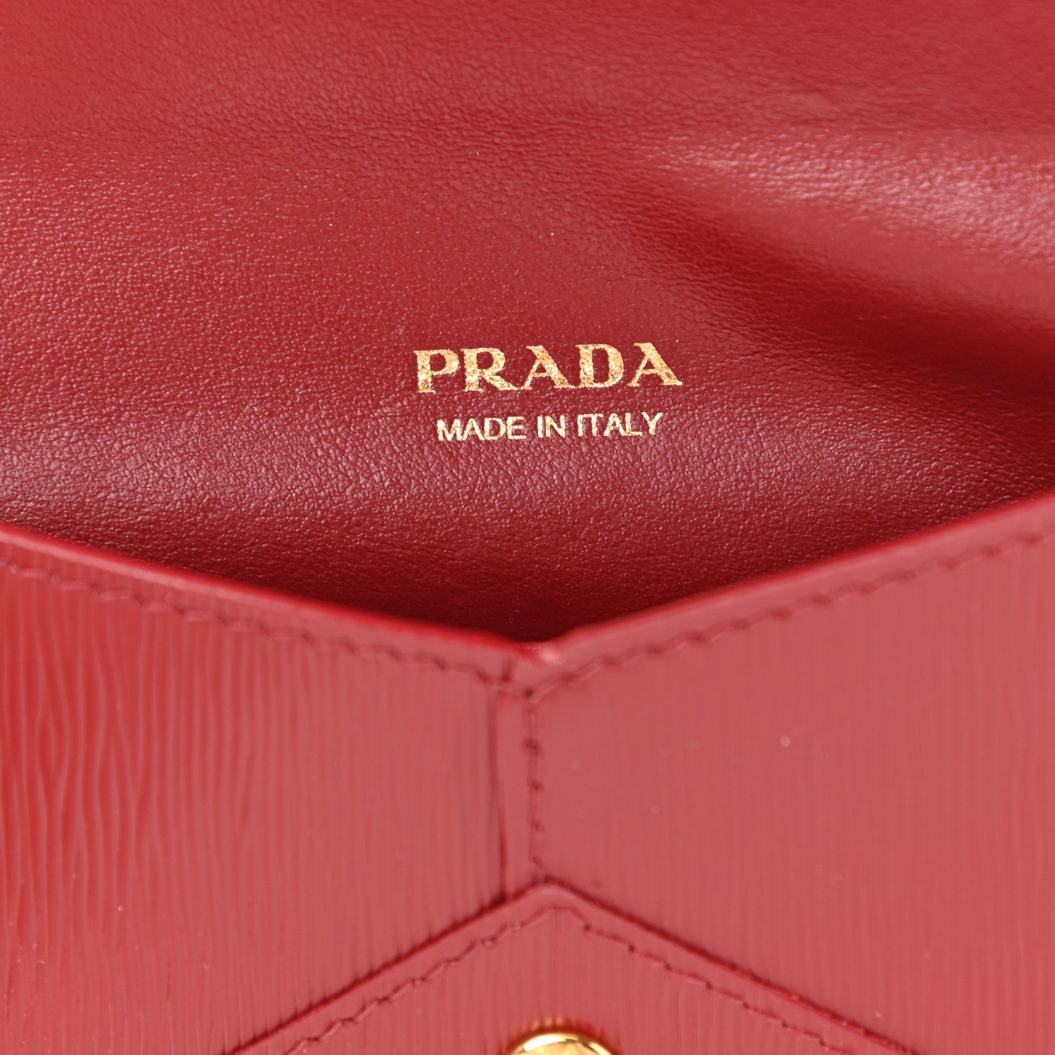 Prada Vitello Move Envelope Wallet Rubino 6 of 9