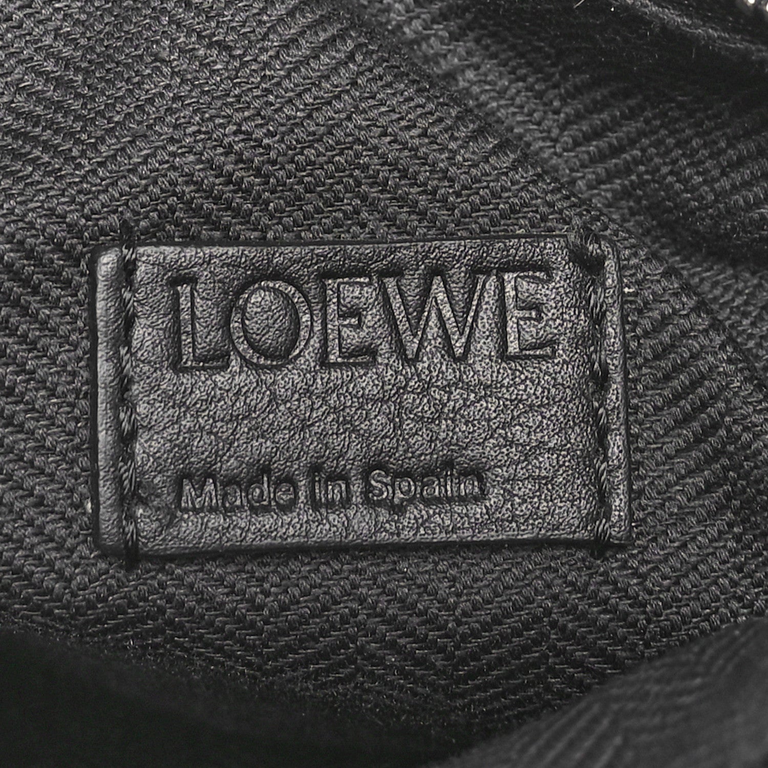 Loewe Calfskin Mini Puzzle Bumbag Black 6 of 9