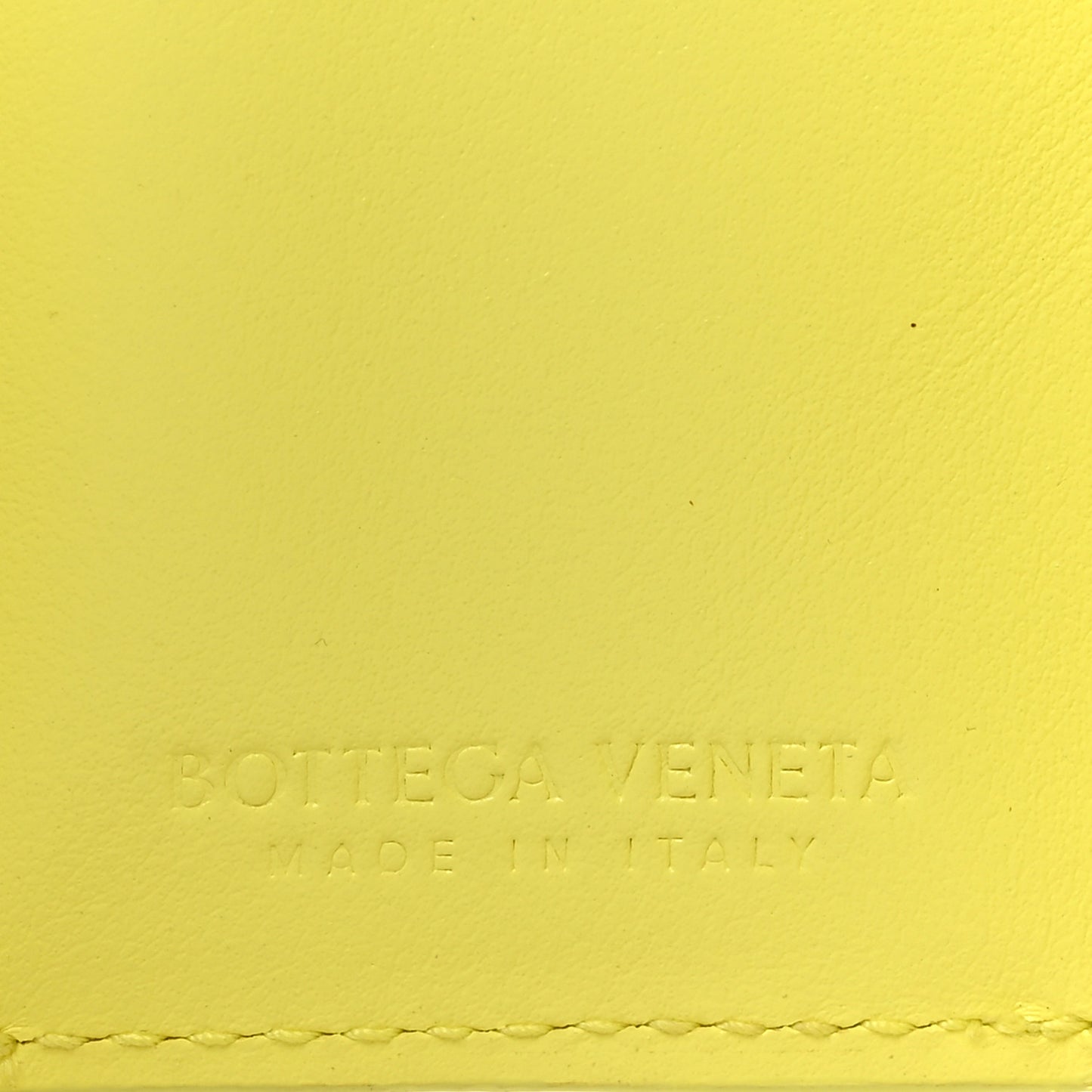 Nappa Intrecciato Trifold Wallet Kiwi