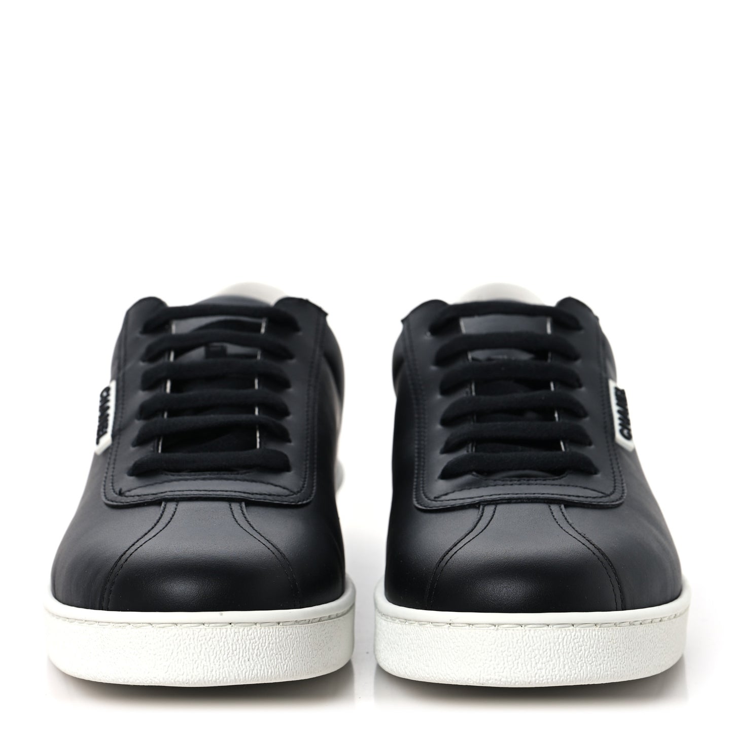 Calfskin CC Mens Uniform Sneakers 43 Black