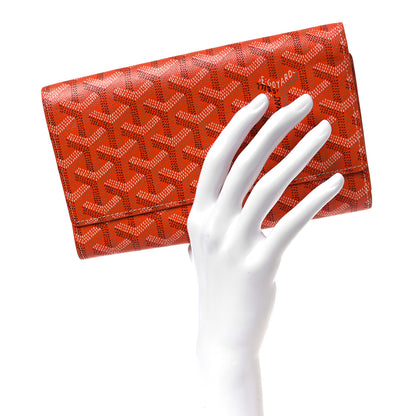 Goyard Goyardine Rivoli Wallet Orange 2 of 8