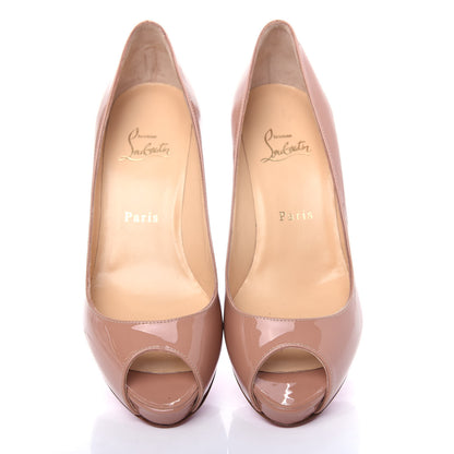 Christian Louboutin Patent No Matter 85 Pumps 38 Nude 5 of 10