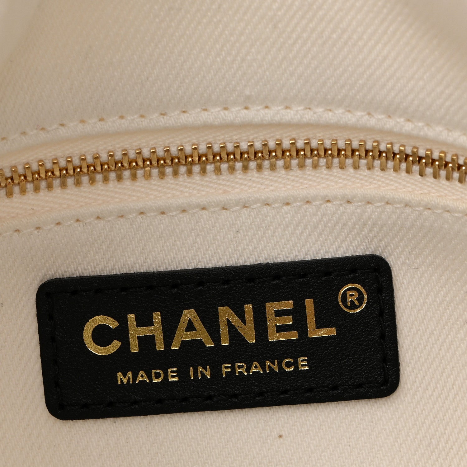 Chanel Denim Calfskin Quilted Coco Beach Small Shopping Tote White Black 7 of 11